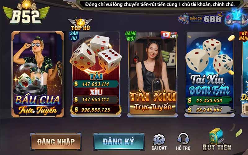 B52 club - Game B52 đổi thưởng ăn khách nhất thị trường 2024 1 B52 là cổng game nổi tiếng với uy tín và chất lượng hàng đầu